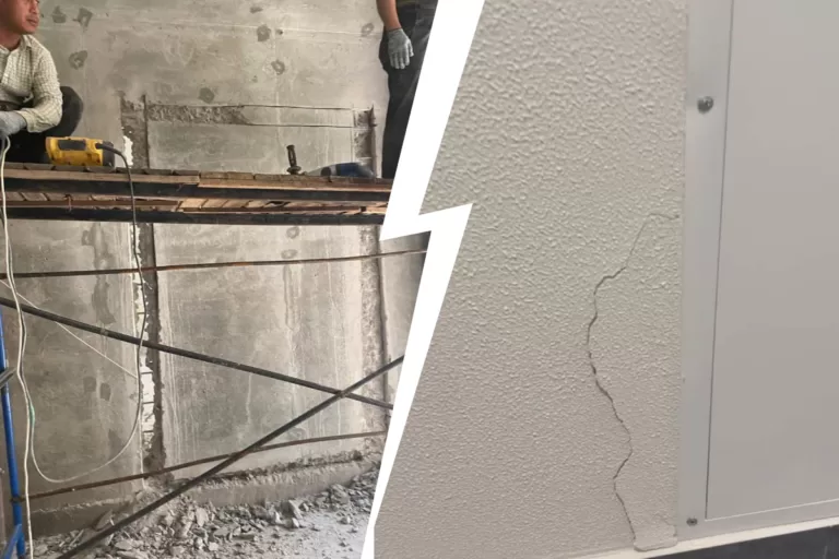 Многоэтажный дом в Москве пошел трещинами из-за стройки магазина