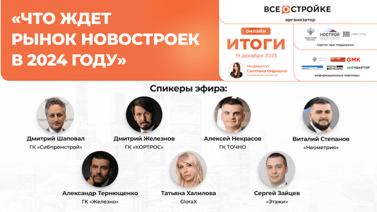Круглый стол: «Что ждет рынок новостроек в 2024 году», 19.12