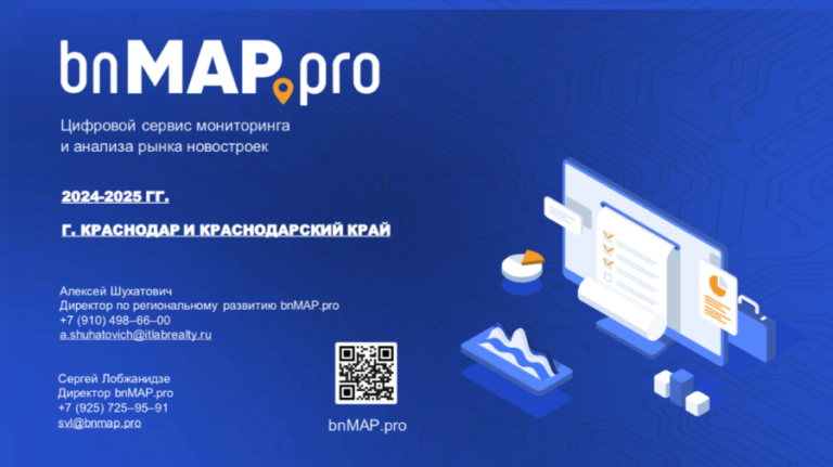За 7 месяцев 2025 года в Краснодарском крае лучше всего продавались проекты у DOGMA, ССК и AVA Group