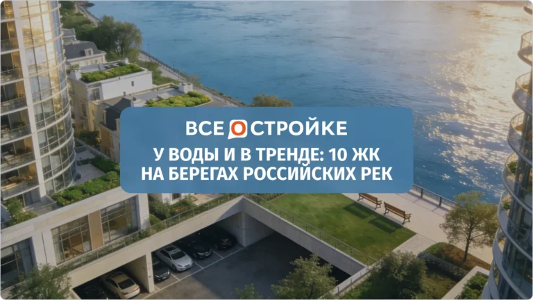 У воды и в тренде: 10 ЖК на берегах российских рек