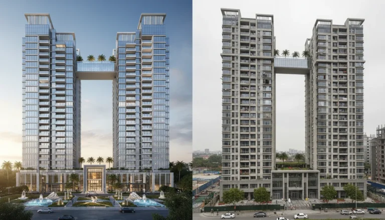 Сравнение рендеров и реальности. Архитектура популярных ЖК бизнес- и премиум-класса