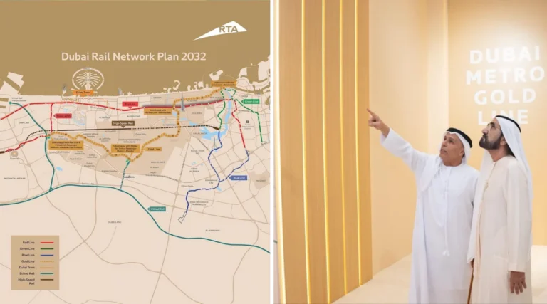 В Дубае построят новую «золотую» ветку метро Gold Line протяженностью 42 км за $9,25 млрд
