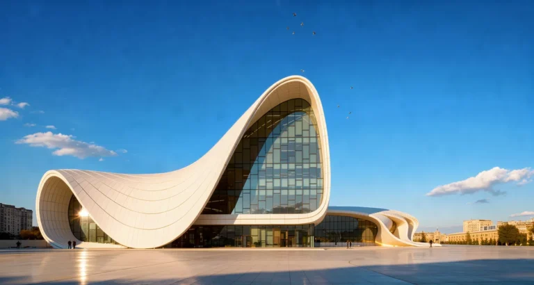 Кривая против прямой: почему российский девелопмент выбирает «коробки» — и чему его может научить Центр Гейдара Алиева в Баку