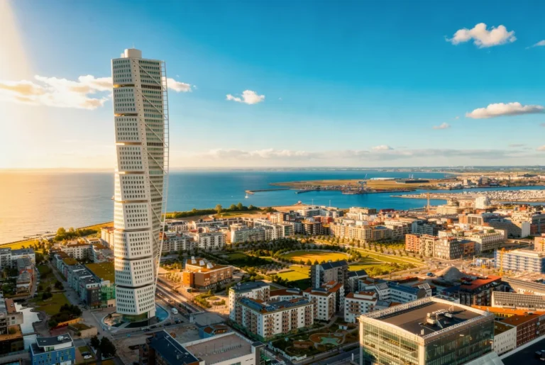 Из мира уникальной архитектуры: Turning Torso — не просто рекордсмен Скандинавии (190 м и 54 этажа), а единственный 90°-скрученный «кубический» небоскрёб