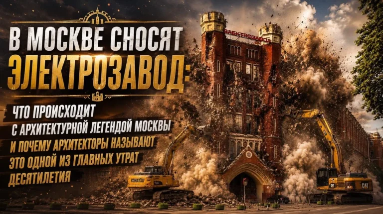 В Москве сносят Электрозавод: что происходит с архитектурной легендой Москвы и почему архитекторы называют это одной из главных утрат десятилетия
