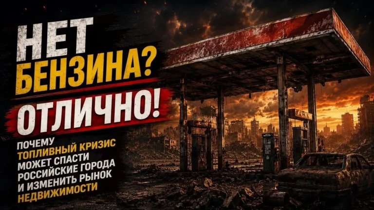 Нет бензина? Отлично! Почему топливный кризис может спасти российские города и изменить рынок недвижимости