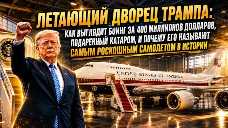 Летающий дворец Трампа: как выглядит Боинг за 400 миллионов долларов, подаренный Катаром, и почему его называют самым роскошным самолетом в истории