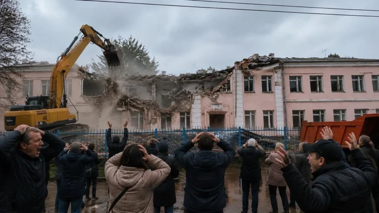 В Брянске сносят историческую школу за 126 миллионов рублей в центре города 