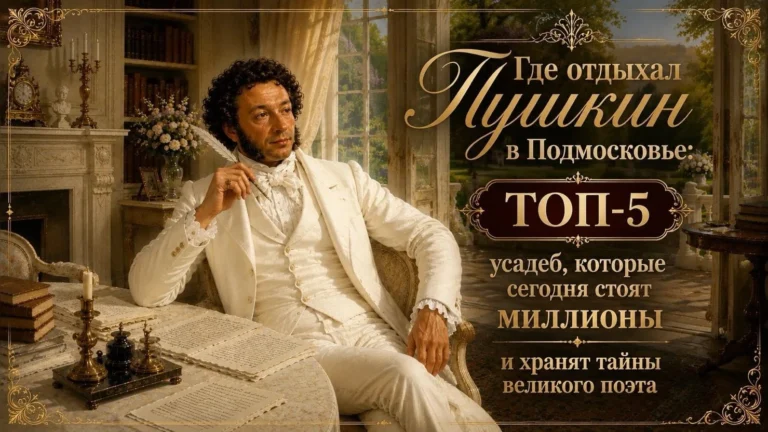 Где отдыхал Пушкин в Подмосковье: ТОП-5 усадеб, которые сегодня стоят миллионы и хранят тайны великого поэта