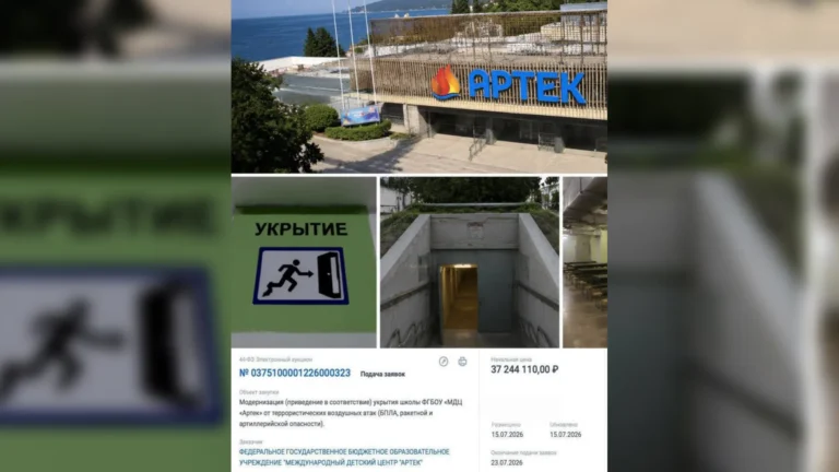 Детский лагерь «Артек» в Ялте планирует потратить более 37 млн рублей на обновление укрытий от БПЛА
