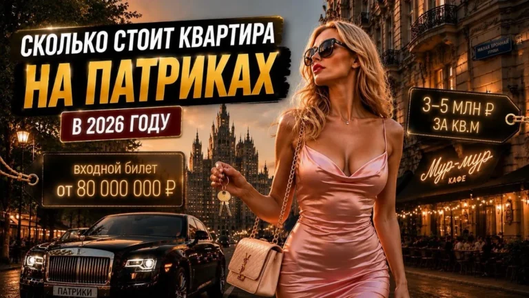 Сколько стоит квартира на Патриках в 2026 году: почему здесь продают жилье по 3–5 миллионов за «квадрат», а входной билет начинается от 80 миллионов рублей