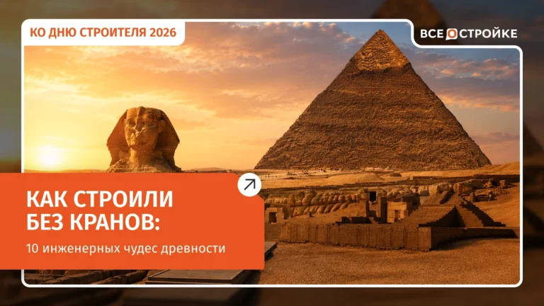 Как строили без башенных кранов: 10 инженерных чудес древности