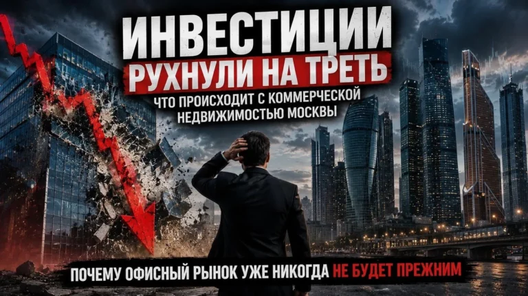 Инвестиции рухнули на треть: что происходит с коммерческой недвижимостью Москвы и почему офисный рынок уже никогда не будет прежним