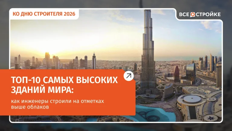 ТОП-10 самых высоких зданий мира: как инженеры строили на отметках выше облаков