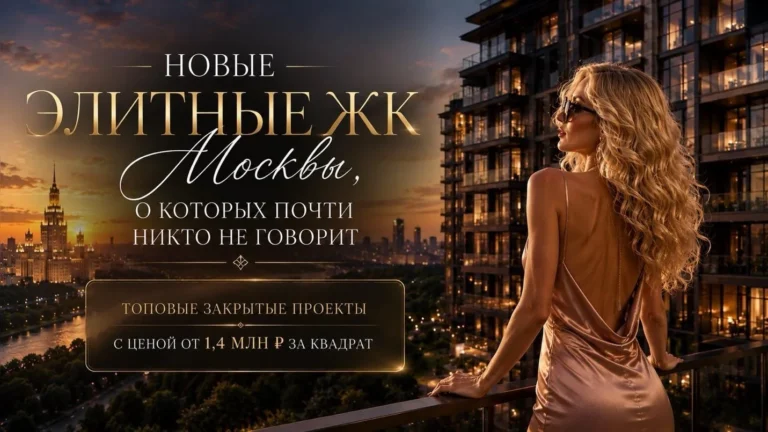 Новые элитные ЖК Москвы, о которых почти никто не говорит: ТОПовые проекты с ценой от 1,4 млн рублей за «квадрат» 
