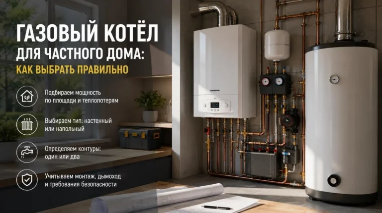 Газовый котёл для частного дома: как выбрать