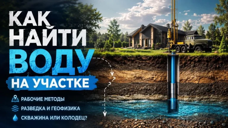Как найти воду на участке