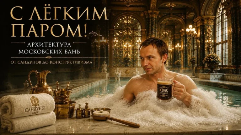 С лёгким паром! Самые красивые и необычные бани Москвы: от дворцовых Сандунов до конструктивизма и советского модернизма