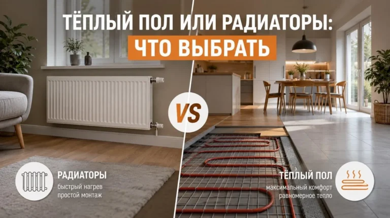 Тёплый пол или радиаторы: что выбрать
