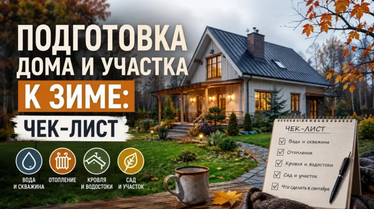 Подготовка дома и участка к зиме: чек-лист