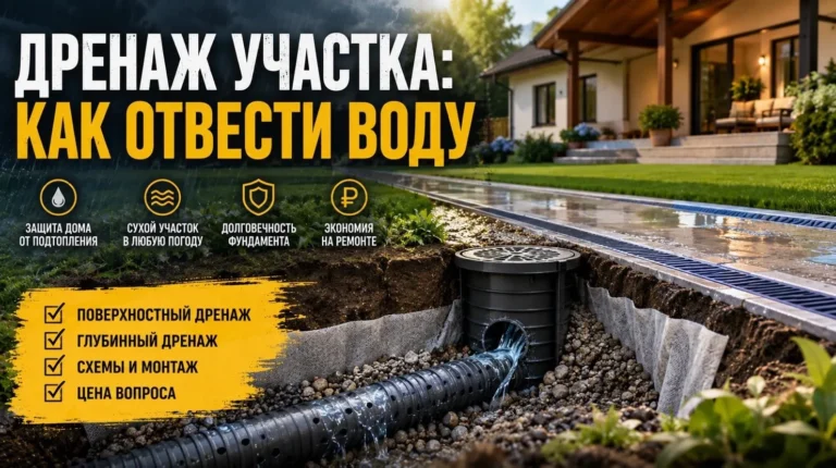 Дренаж участка: как отвести воду