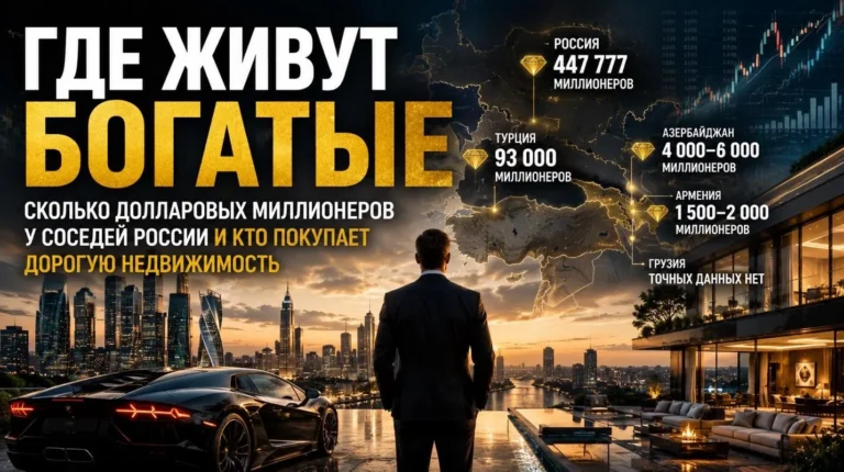 448 тысяч миллионеров и миллиарды на недвижимость: где живут самые богатые соседи России