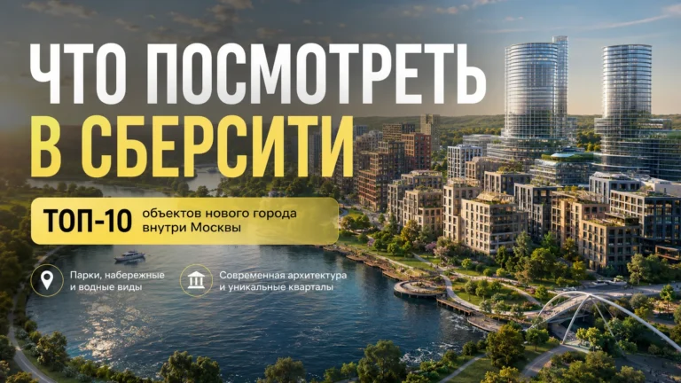 Что посмотреть в СберСити: ТОП-10 объектов нового города внутри Москвы, который удивляет парками и архитектурой