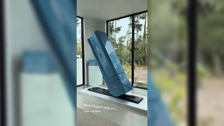 Bugatti выпустила телевизор, который прячется в тумбочке
