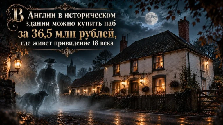 В Англии в историческом здании можно купить паб за 36,5 млн рублей, где живет привидение XVIII века