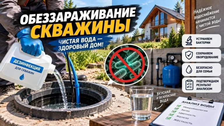 Обеззараживание скважины: когда нужно и как провести безопасно
