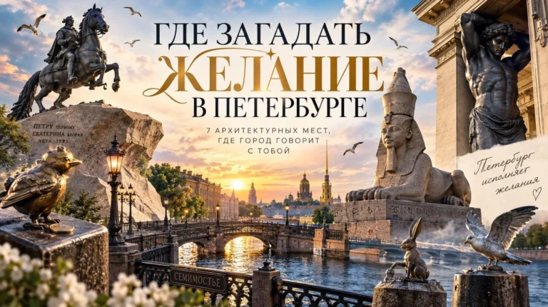 Где загадать желание в Питере: подборка мест, которые заодно рассказывают об архитектуре и истории города