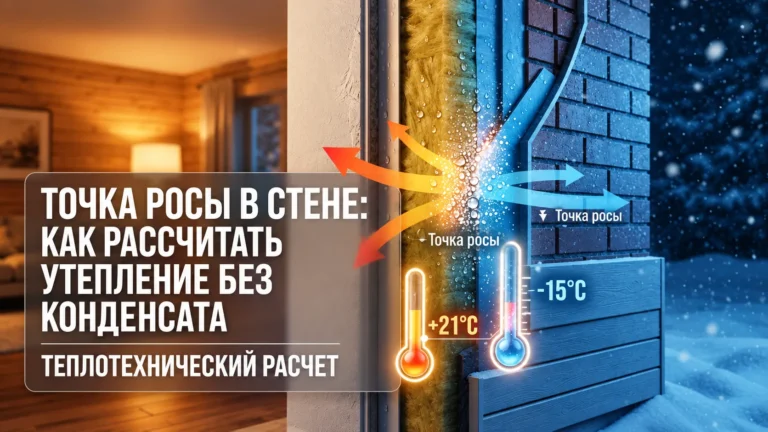 Точка росы в стене: как рассчитать утепление без конденсата