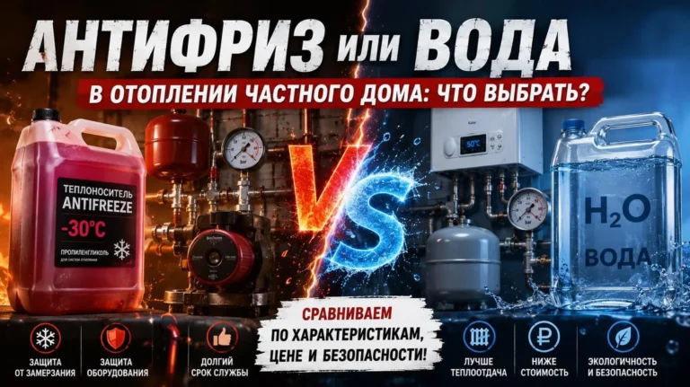 Антифриз или вода в отоплении частного дома: что выбрать