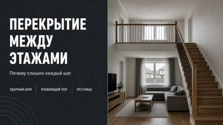 Слышно каждый шаг сверху: как устроена тишина между этажами