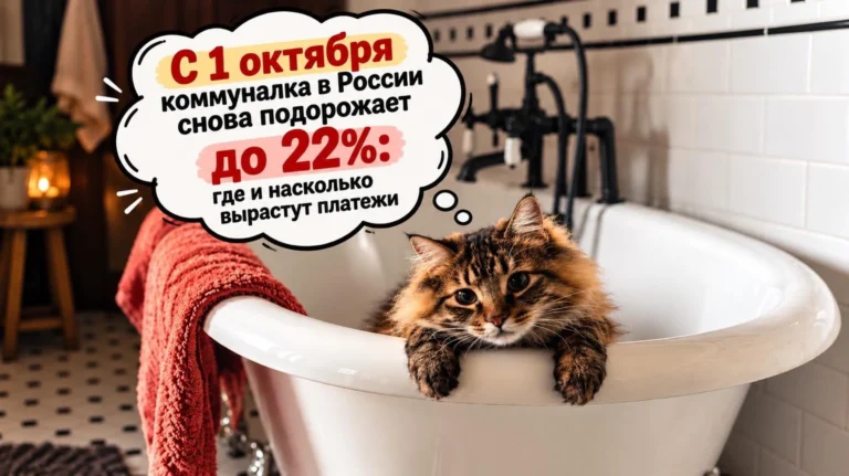 С 1 октября коммуналка в России снова подорожает до 22% в разных регионах: где и насколько вырастут платежи