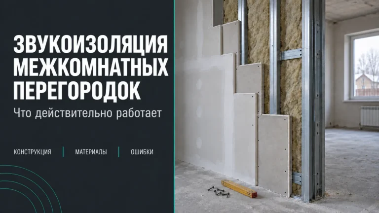 Звукоизоляция межкомнатных перегородок: что действительно работает