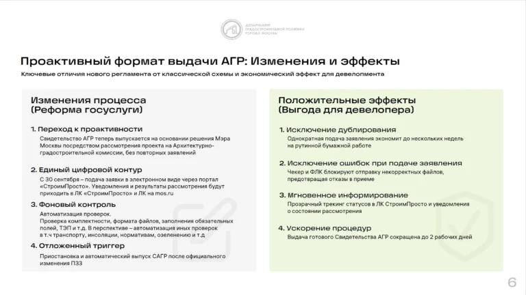 В Москве с 30 сентября изменится порядок оформления АГР