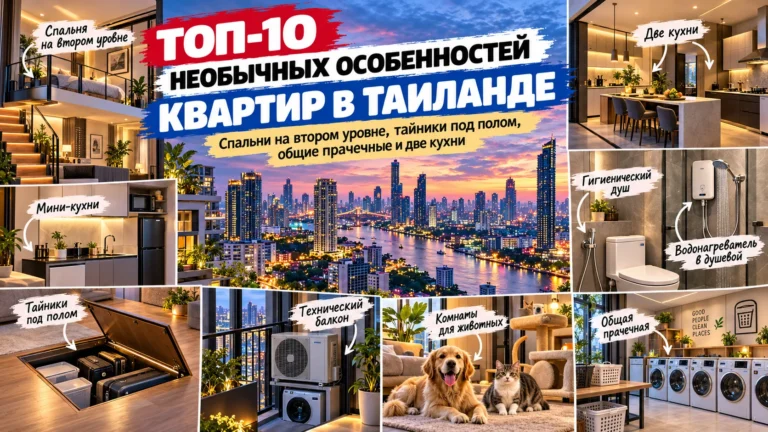 ТОП-10 необычных особенностей квартир в Таиланде: тайники под полом, спальни на втором уровне и гаражи для суперкаров