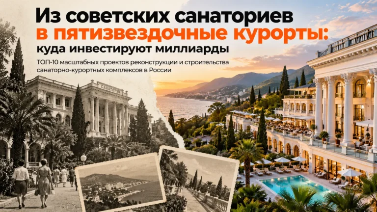 Из советских санаториев в пятизвездочные курорты: куда инвестируют миллиарды — ТОП-10 проектов России