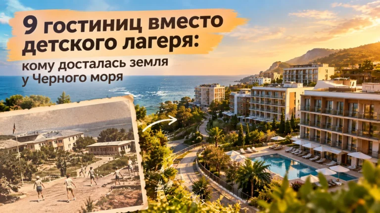 9 гостиниц вместо детского лагеря: кому досталась земля у Черного моря