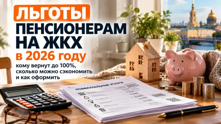 Льготы пенсионерам на ЖКХ в 2026 году: кому вернут до 100%, сколько можно сэкономить и как оформить