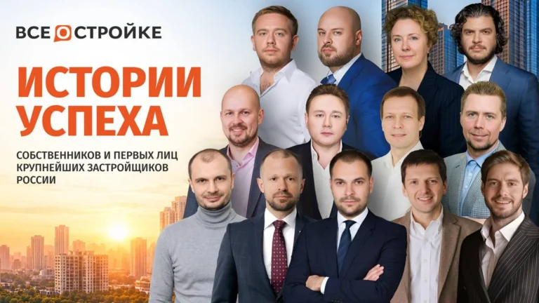 Собрали подборку историй людей, которые стояли у истоков крупнейших девелоперских компаний России