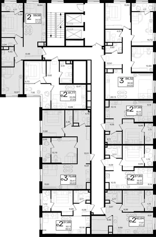 Квартира 2-комн. квартира, 39.71 м² ЖК «Патрики» Фото 1 Квартира 2-комн. квартира, 39.71 м² ЖК «Патрики» Фото 1