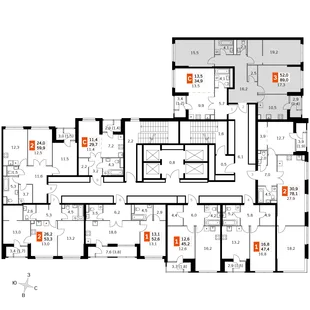 Квартира 3-комн. квартира, 88.3 м² ЖК «Sky Garden» Фото 2 Квартира 3-комн. квартира, 88.3 м² ЖК «Sky Garden» Фото 2