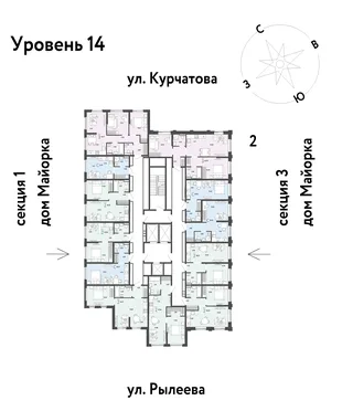 Квартира Студия, 25.78 м² ЖК «Остров-сад» Фото 1 Квартира Студия, 25.78 м² ЖК «Остров-сад» Фото 1
