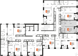 Квартира 1-комн. квартира, 45 м² ЖК «Sky Garden» Фото 2