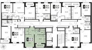Квартира 1-комн. квартира, 37.7 м² ЖК «1-й Химкинский» Фото 2 Квартира 1-комн. квартира, 37.7 м² ЖК «1-й Химкинский» Фото 2