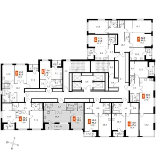 Квартира 2-комн. квартира, 51.4 м² ЖК «Sky Garden» Фото 2 Квартира 2-комн. квартира, 51.4 м² ЖК «Sky Garden» Фото 2