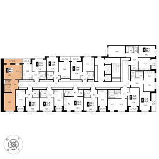Квартира 2-комн. квартира, 49 м² ЖК «1-й Шереметьевский» Фото 2 Квартира 2-комн. квартира, 49 м² ЖК «1-й Шереметьевский» Фото 2