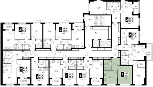 Квартира 1-комн. квартира, 36.3 м² ЖК «1-й Ясеневский» Фото 1